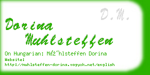 dorina muhlsteffen business card